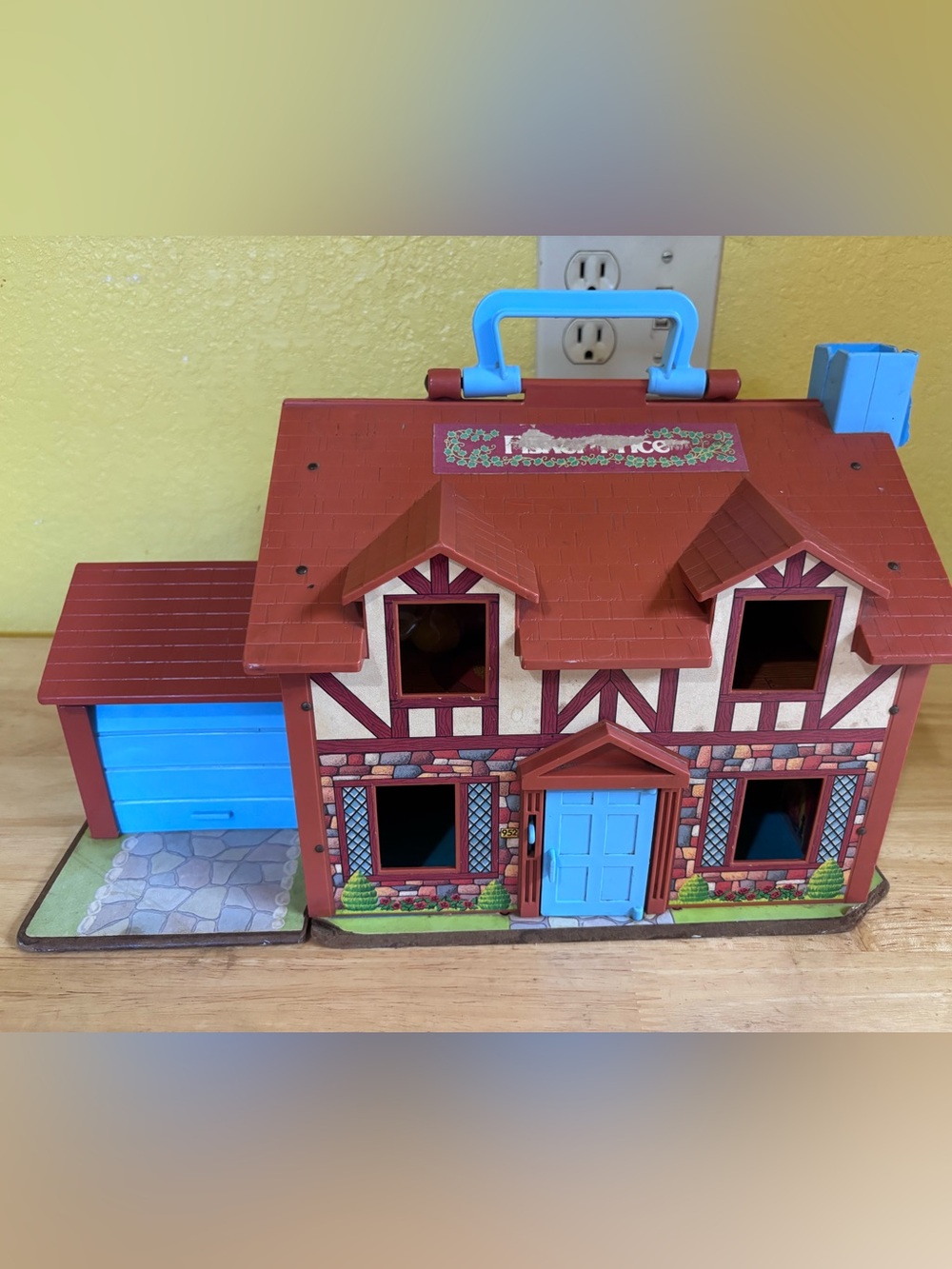Fisher-Price Tudor style Playhouse with little people